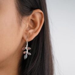 red silver dangle