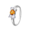 citrine gem stone ring