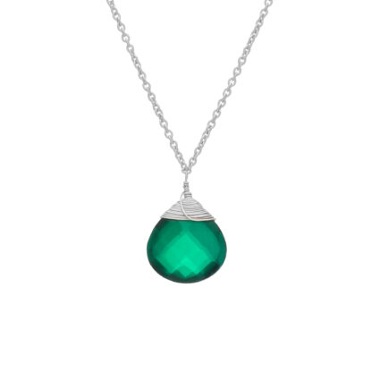 Sivyaa Green Hydro Pendant Necklace