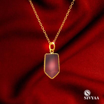 sivyaa gold plated silver pendant necklace