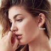 tiny silver earring