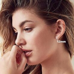 tiny silver earring