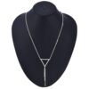 y-lariet silver chain necklace gift