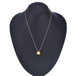 gold pendant silver necklace