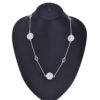 heavy silver pendant necklace