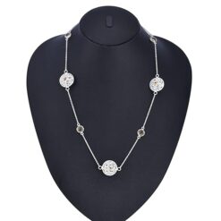 heavy silver pendant necklace