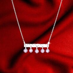 light weight silver necklace