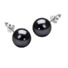 Elegant Black Classic Pearl Stud Earring
