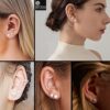 model wearing- White Freshwater Pearl Silver Earring by SIVYAA