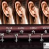 all 4mm to 7mm sizes-SIVYAA men's single black round solitaire diamond stud earrings in silver finish, basket setting, 4 prong