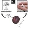 SIVYAA fresh water Auberzine Pearl Silver Stud Earring - Sophisticated Style