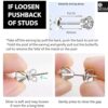 how to get rid if loosen pushback of studs