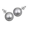 Chic Silver Classic Pearl Stud Earring in Sterling Silver by SIVYAA