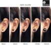 size guide- Luxurious Black Classic Pearl Stud Earring by SIVYAA