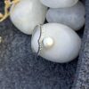 view 3- SIVYAA stunning V-Shape, Pearl & Cubic Zirconia pure silver Finger Band