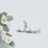 floral & leaf pattern motif- SIVYAA Trendy Oxidized pure silver Toe Ring Band