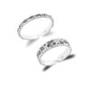 diamond - floral motief SIVYAA Trendy 1 pcs Oxidized Toe Ring Pure Silver Band for Women