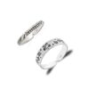 dots-wave & floral-leaves pattern SIVYAA Trendy 1 pcs Oxidized Toe Ring Pure Silver Band for Women