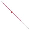 SIVYAA Red Maroon faceted Beads and Pear Solitaire Garnet Chain pure silver Bracelet with extension chain