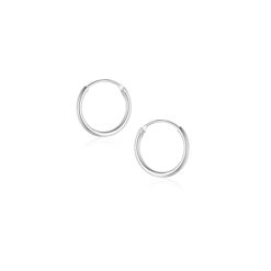 SIVYAA 6mm Silver plain hoop