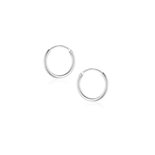 SIVYAA 6mm Silver plain hoop