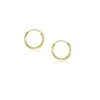 gold 5mm Silver plain hoop
