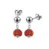 SIVYAA- Rudraksha drop dangle pure silver stud earring