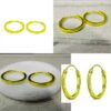 2mm th flat plain silver round hoop gold-SIVYAA
