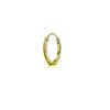 SIVYAA flat 2mm th gold polish 12mm silver men.s single hoop
