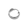 SIVYAA- men's plain round curvish edge 15mm hoop bali earring