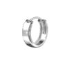 men's plain round flattish edge bali earring