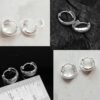 SIVYAA plain round curvish edge hoop bali earring-all sizes